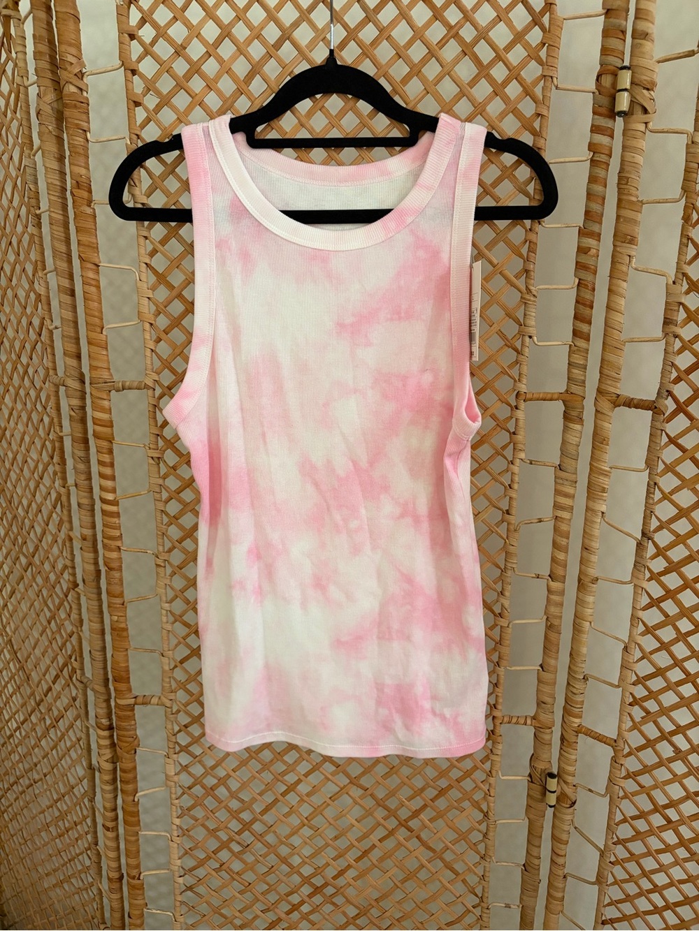 NWT Women's Pink Tie-Dye Tank Top